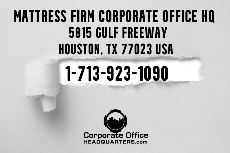 mattress firm corporate contact number