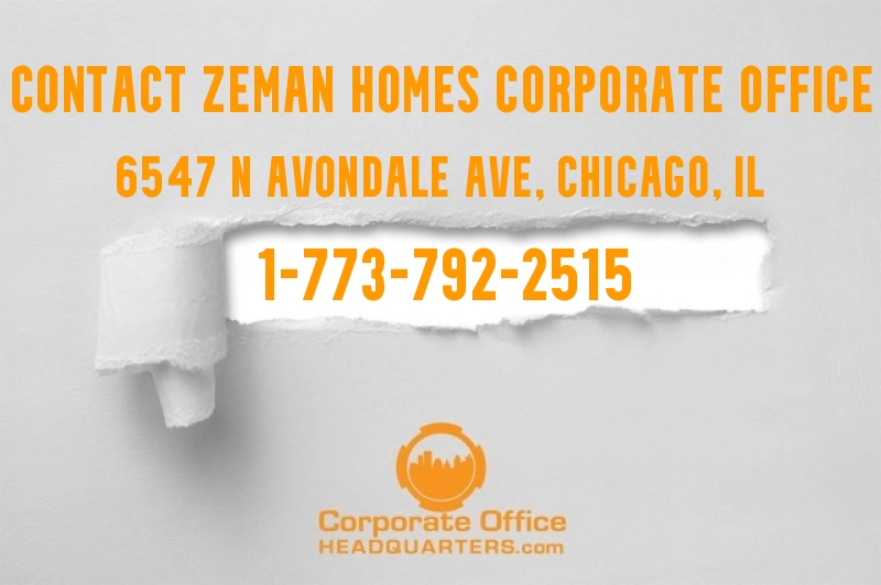 Contact Zeman Homes Corporate Office