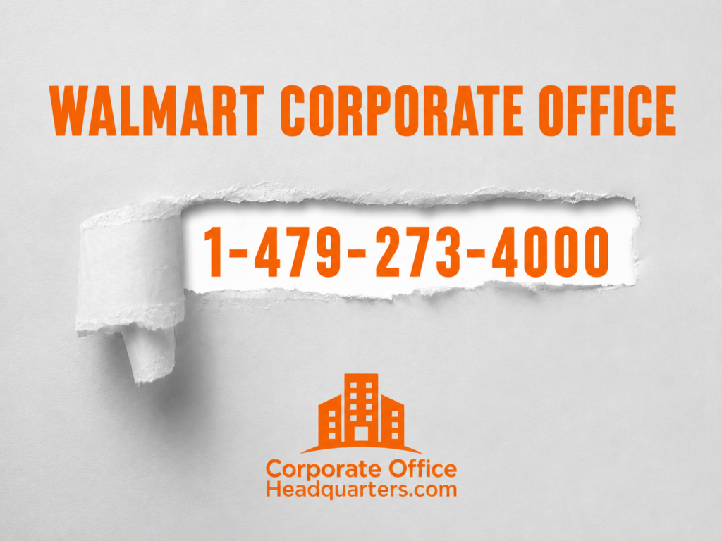 Walmart corporate office phone number 1-479-273-4000